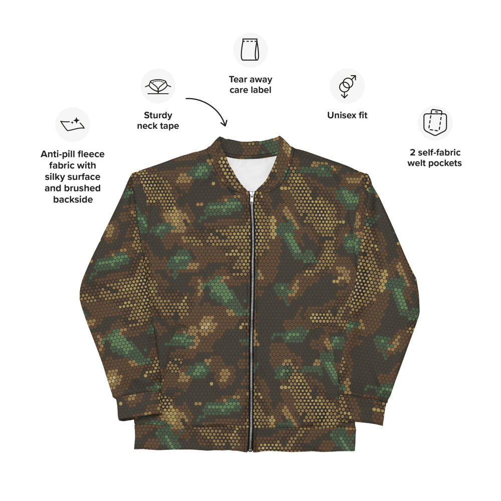 Multi-terrain Dot CAMO Unisex Bomber Jacket