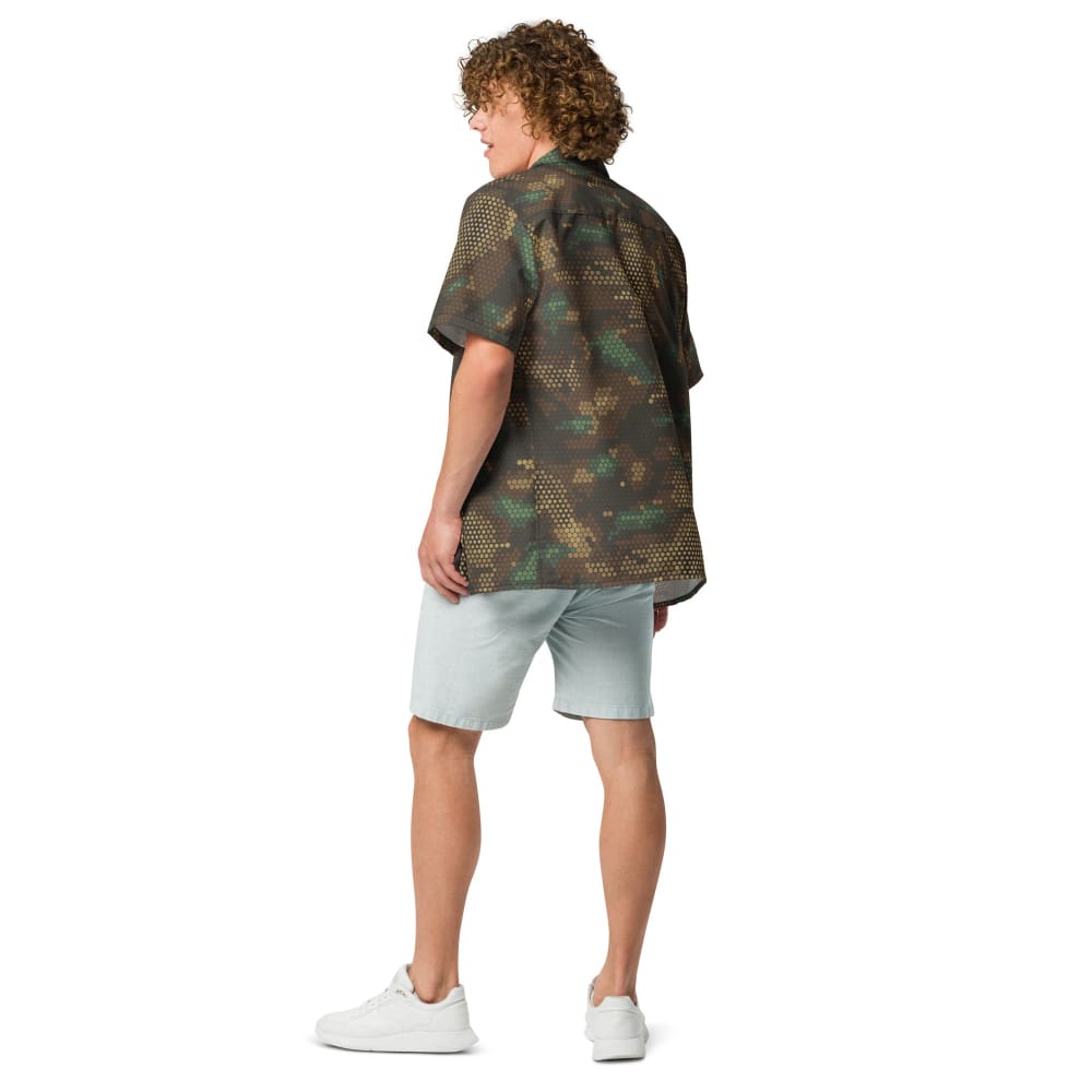 Multi-terrain Dot CAMO Unisex button shirt - Button Shirt