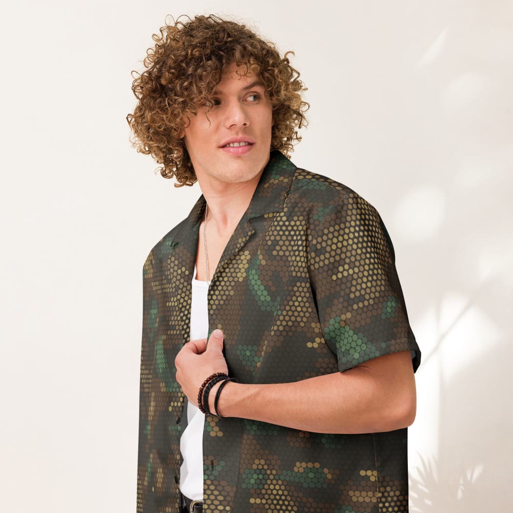 Multi-terrain Dot CAMO Unisex button shirt - Button Shirt