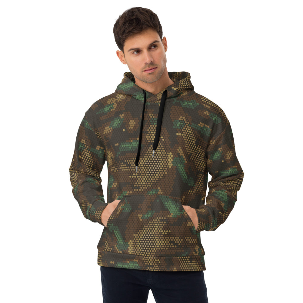 Multi-terrain Dot CAMO Unisex Hoodie - 2XS