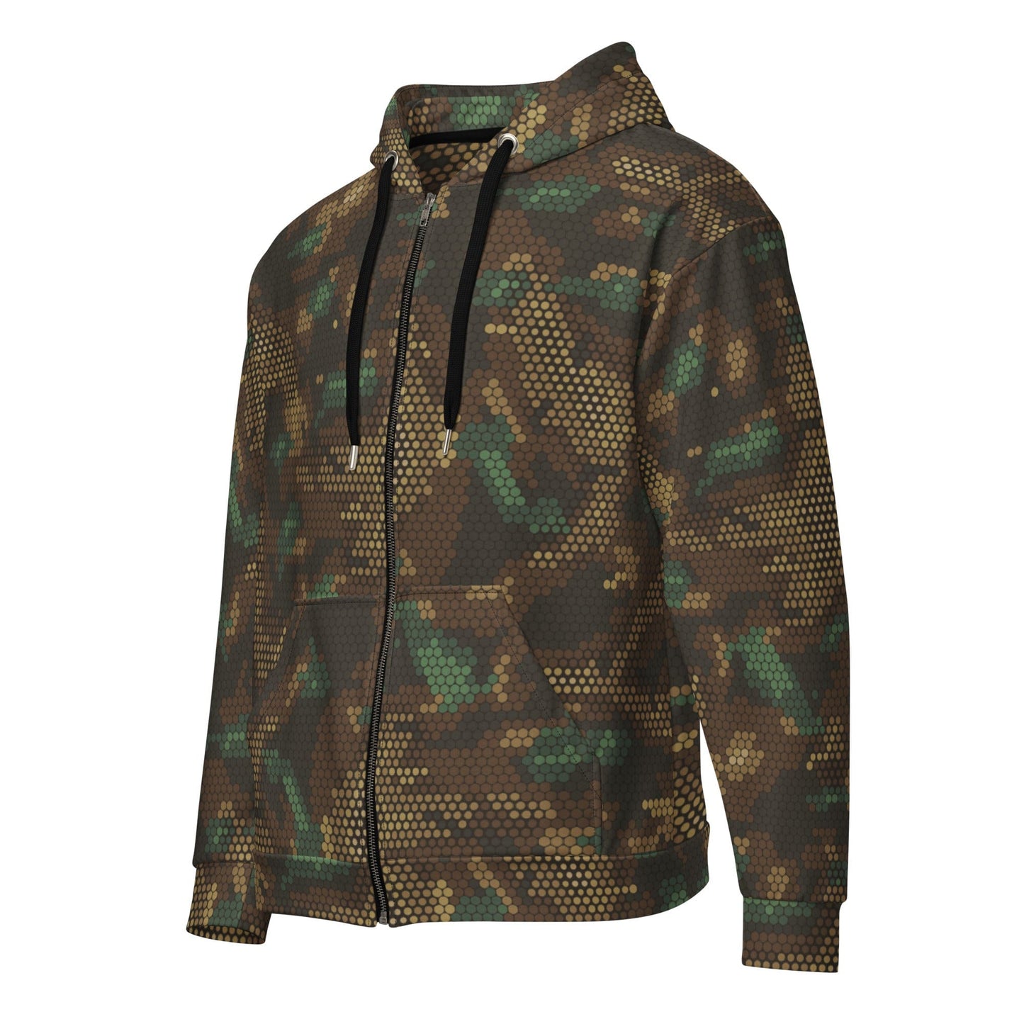 Multi-terrain Dot CAMO Unisex zip hoodie - 2XS