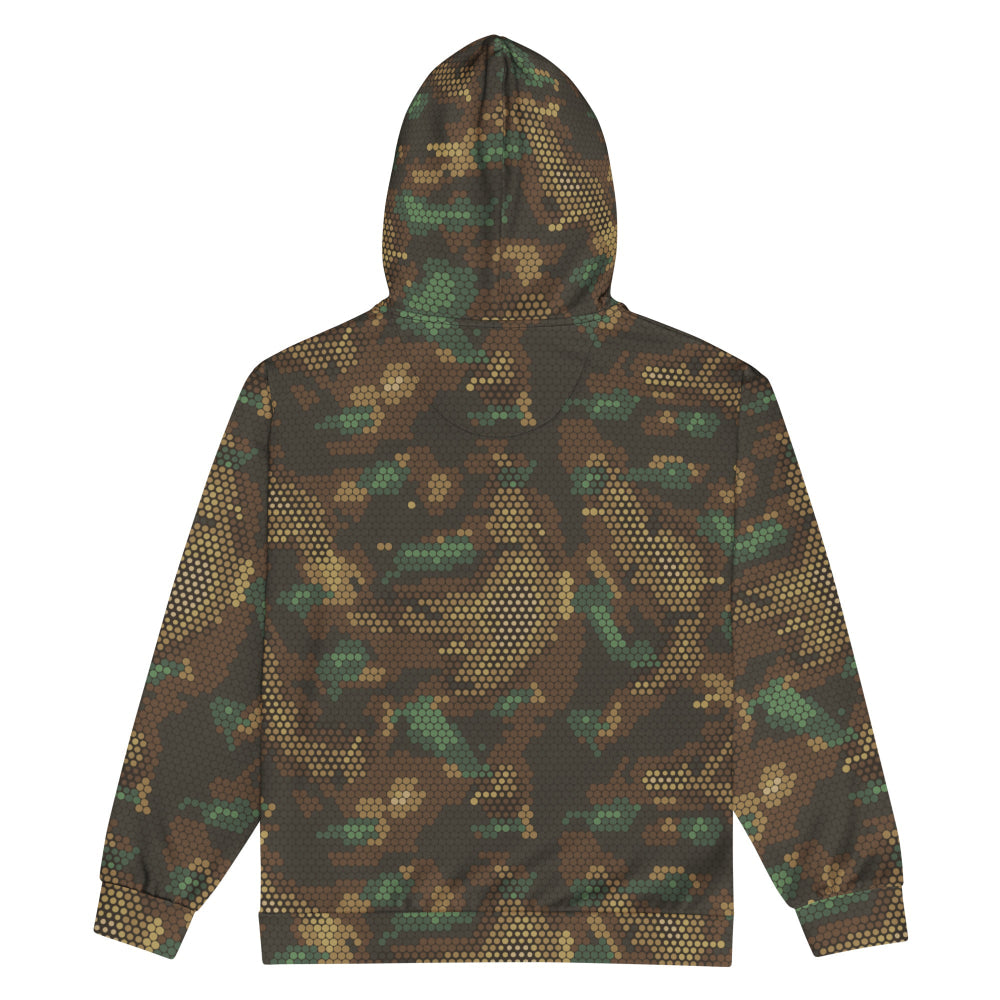 Multi-terrain Dot CAMO Unisex zip hoodie