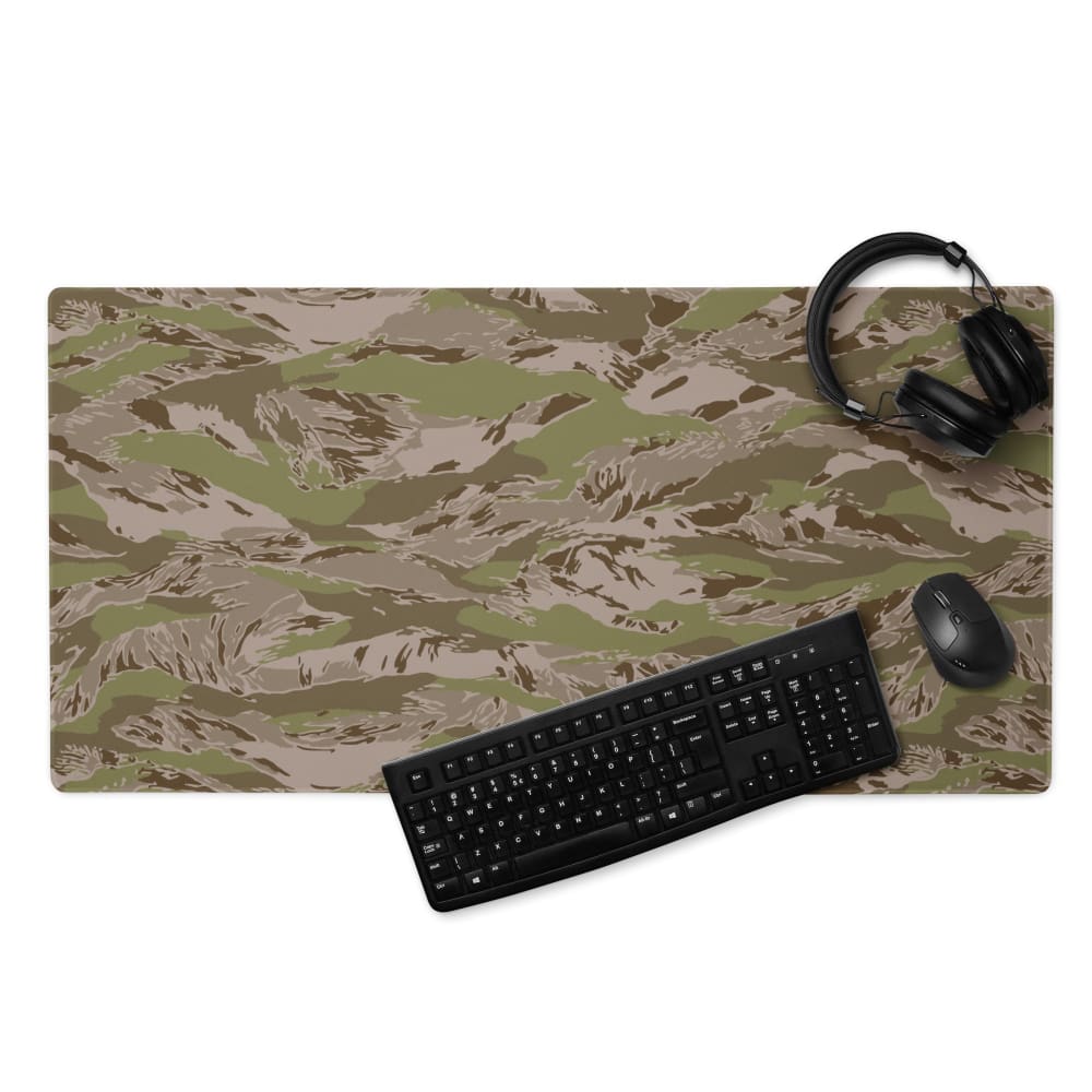 Multi-terrain Tiger Stripe Arid CAMO Gaming mouse pad - 36″×18″