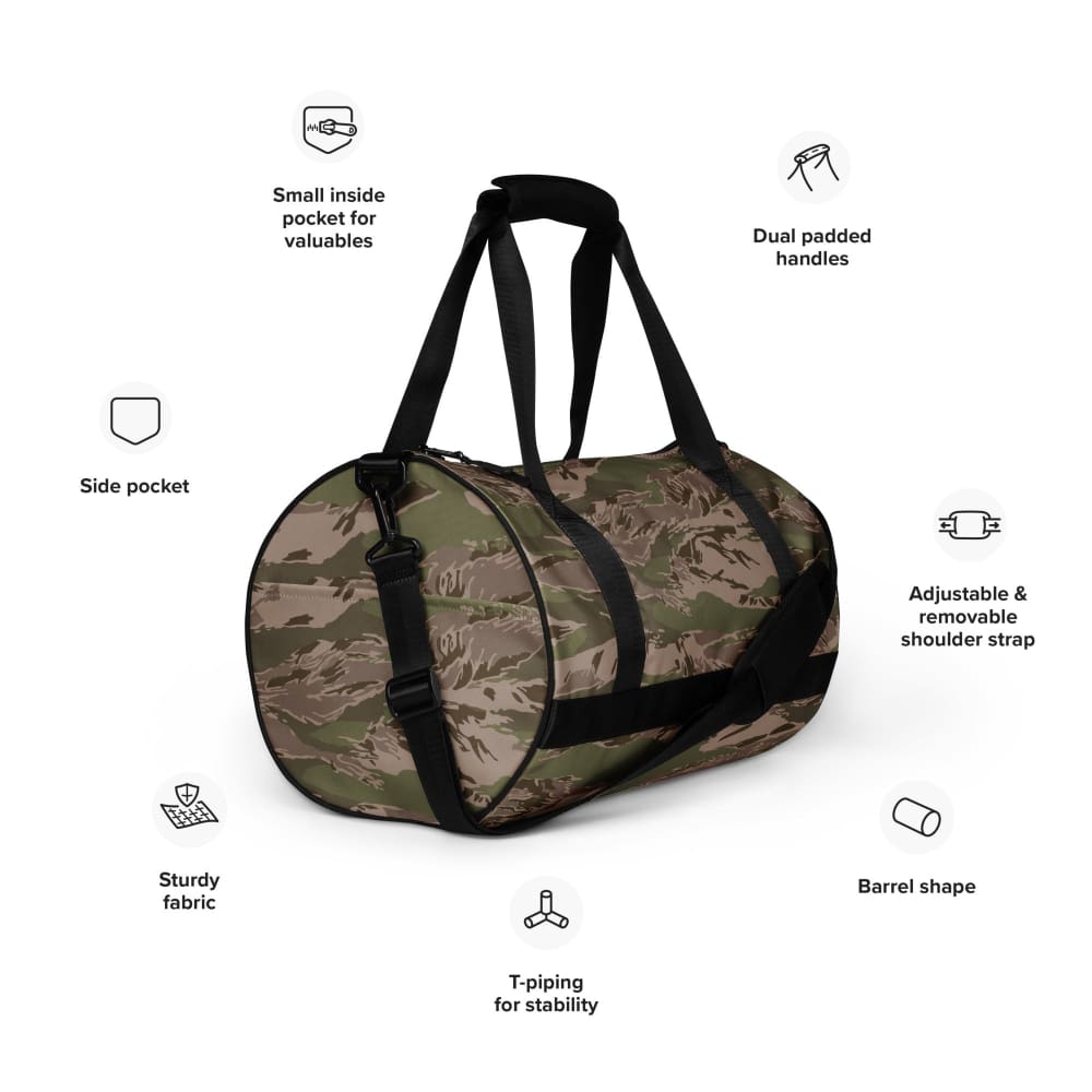 Multi-terrain Tiger Stripe Arid CAMO gym bag