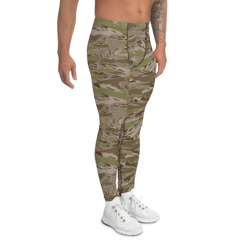 Multi-terrain Tiger Stripe Arid CAMO Men’s Leggings - Mens