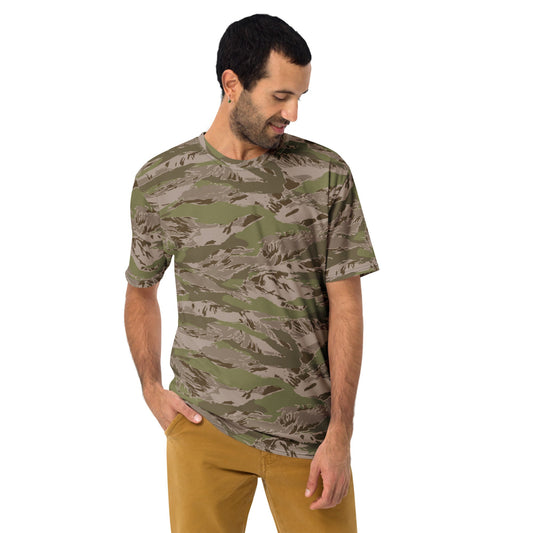 Multi-terrain Tiger Stripe Arid CAMO Men’s t-shirt - Mens T-Shirt