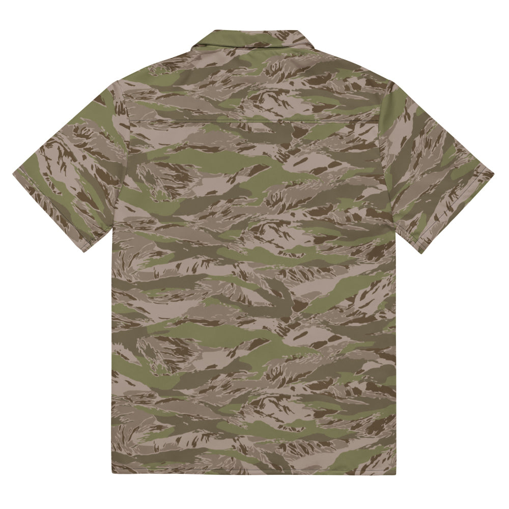 Multi-terrain Tiger Stripe Arid CAMO Unisex button shirt - Button Shirt