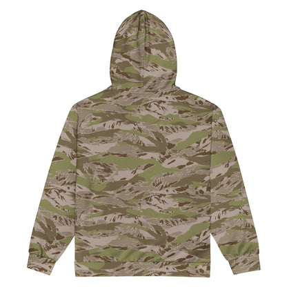 Multi-terrain Tiger Stripe Arid CAMO Unisex zip hoodie