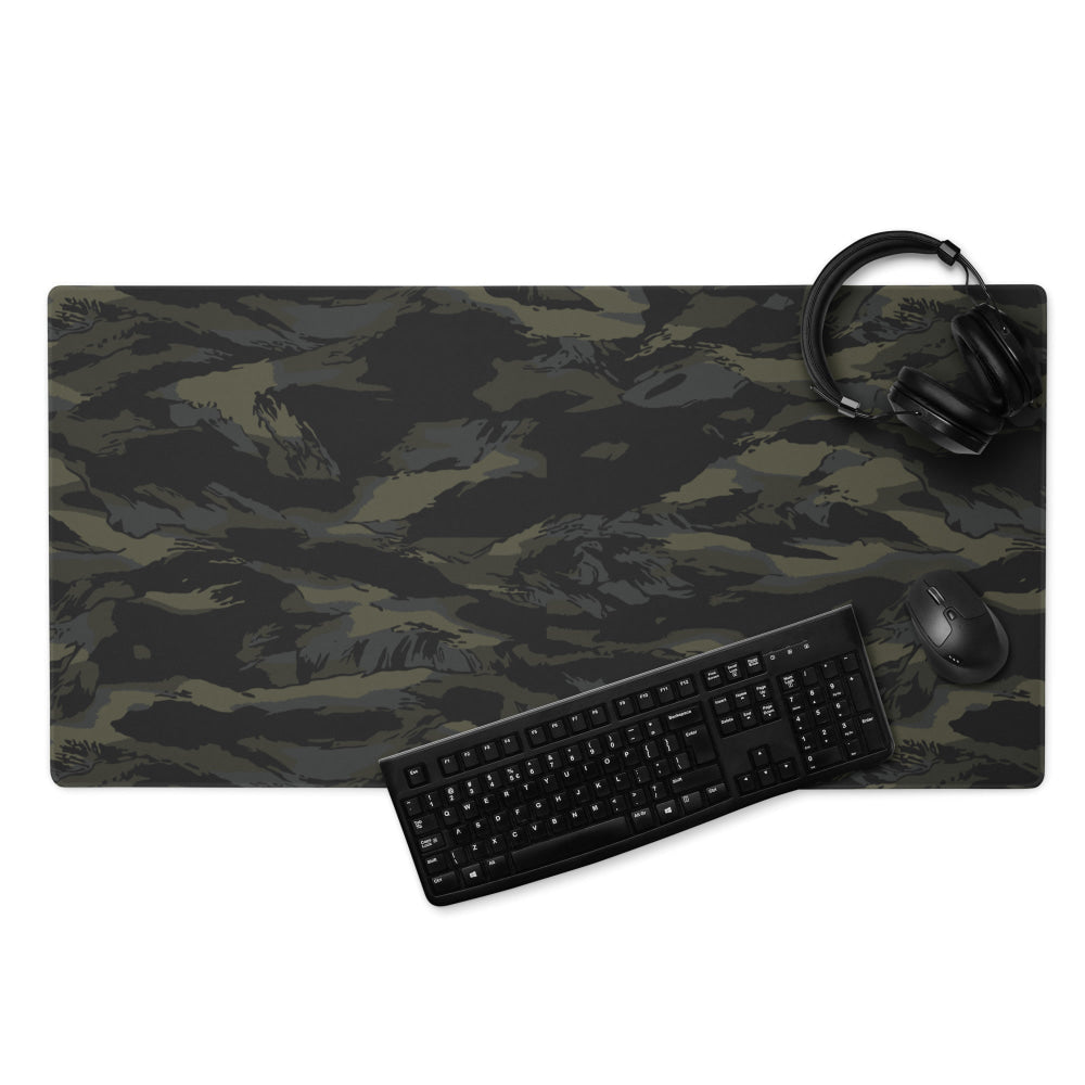 Multi-terrain Tiger Stripe Black CAMO Gaming mouse pad - 36″×18″ - Mouse Pad