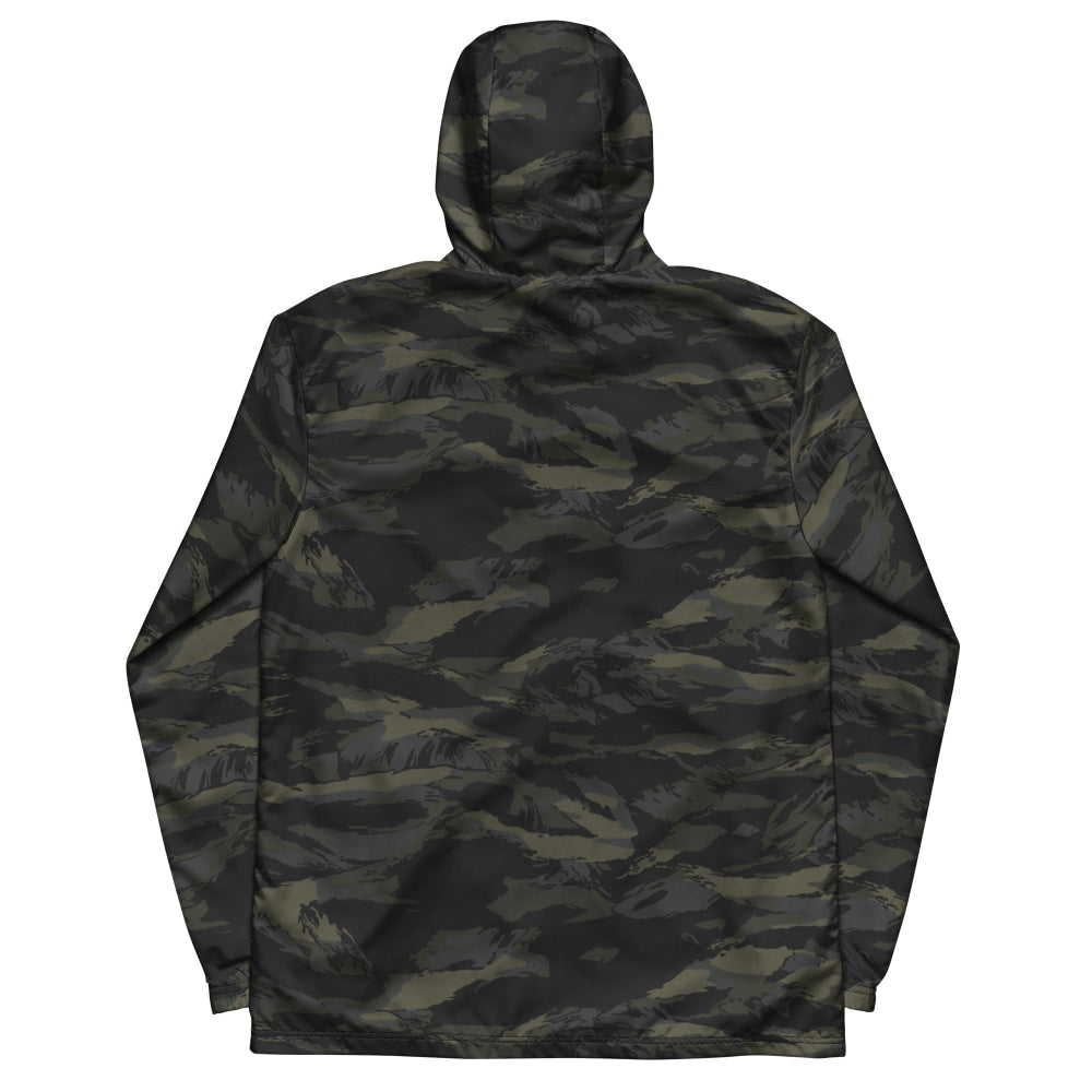 Multi-terrain Tiger Stripe Black CAMO Men’s windbreaker - Mens Windbreaker