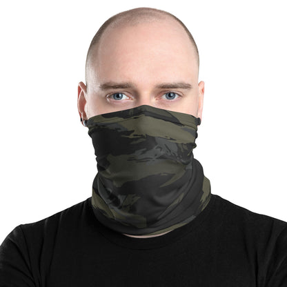 Multi-terrain Tiger Stripe Black CAMO Neck Gaiter