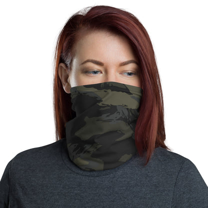 Multi-terrain Tiger Stripe Black CAMO Neck Gaiter