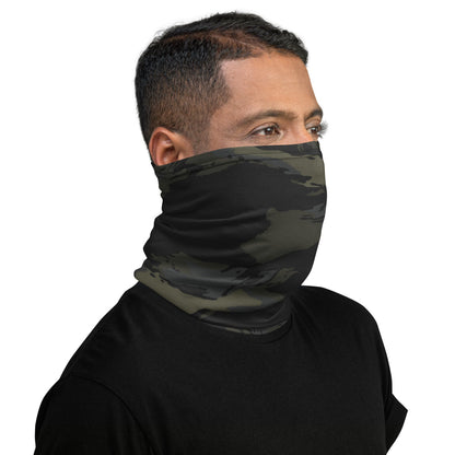 Multi-terrain Tiger Stripe Black CAMO Neck Gaiter