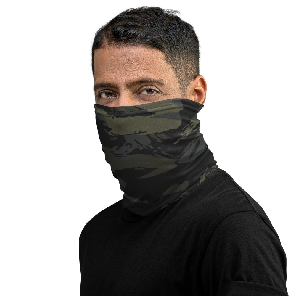 Multi-terrain Tiger Stripe Black CAMO Neck Gaiter