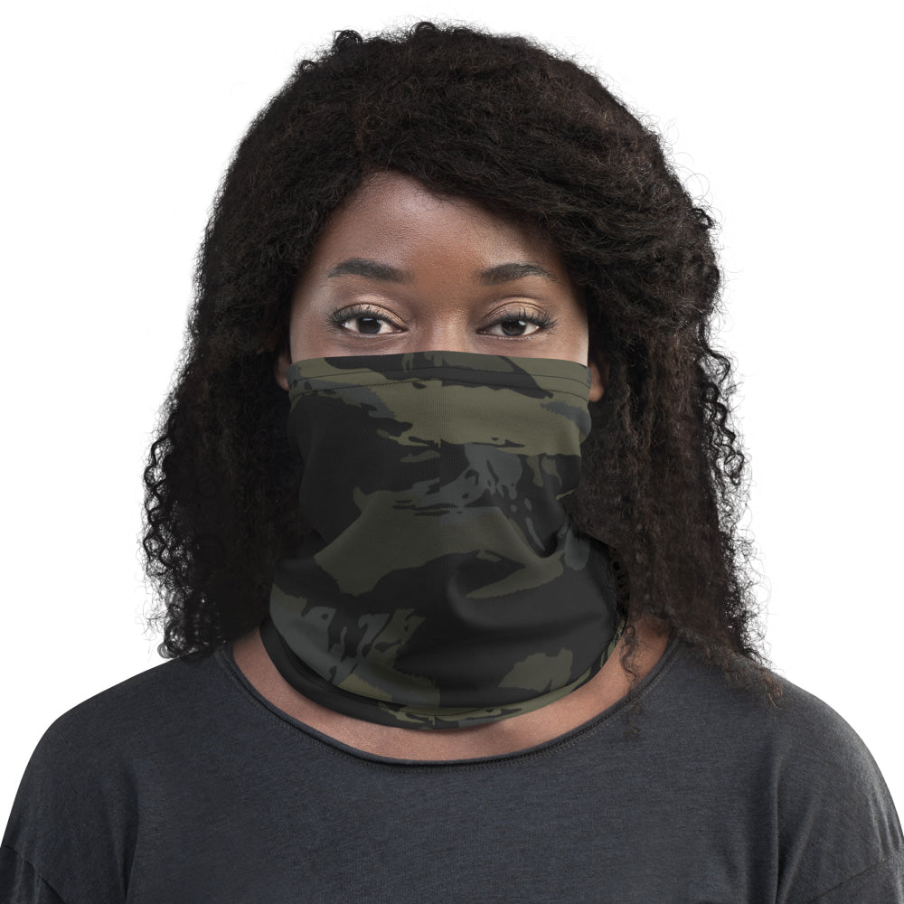 Multi-terrain Tiger Stripe Black CAMO Neck Gaiter