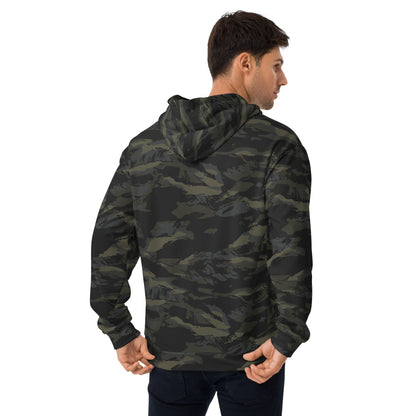 Multi-terrain Tiger Stripe Black CAMO Unisex Hoodie