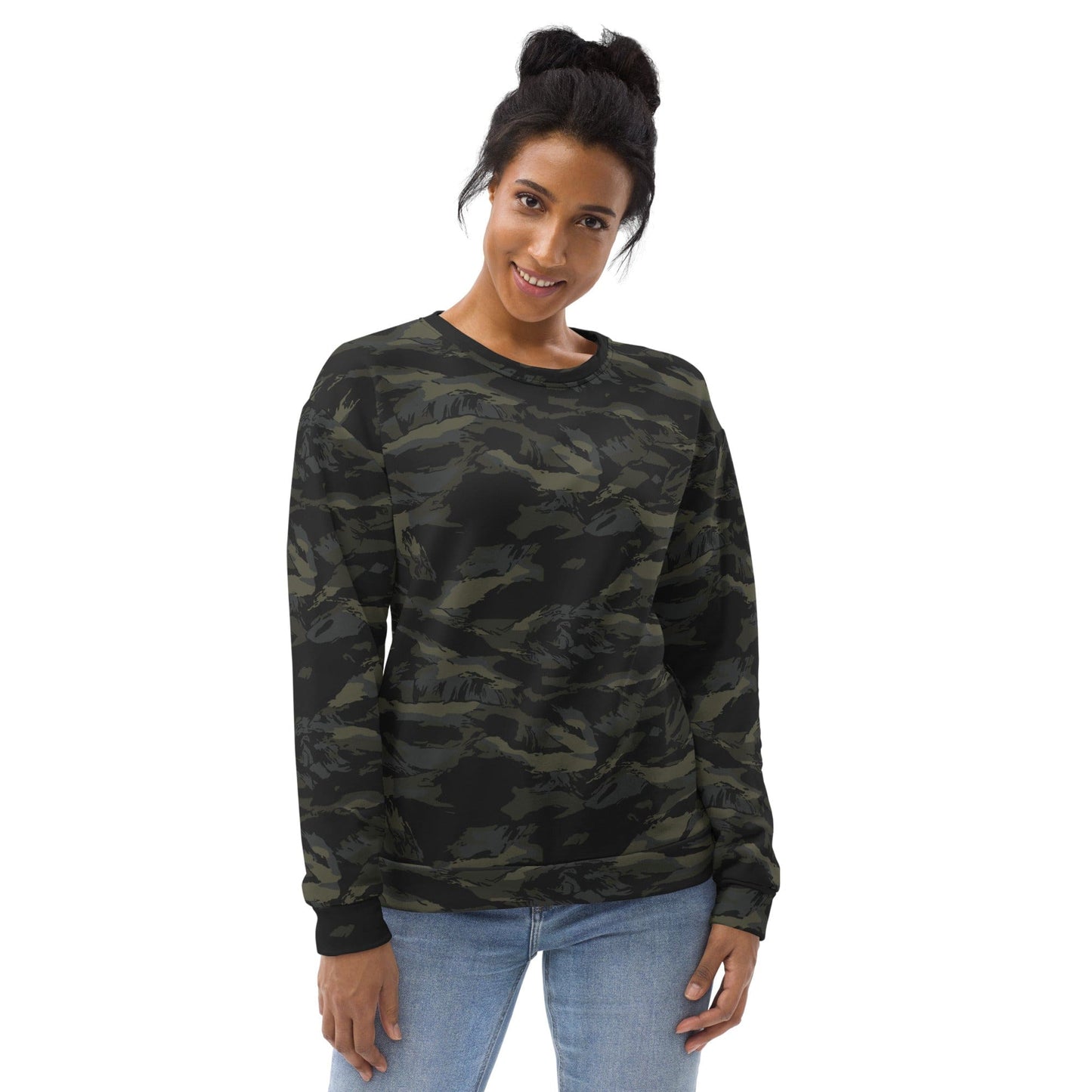 Multi-terrain Tiger Stripe Black CAMO Unisex Sweatshirt