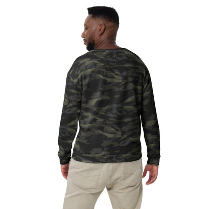 Multi-terrain Tiger Stripe Black CAMO Unisex Sweatshirt