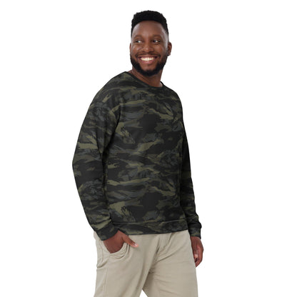 Multi-terrain Tiger Stripe Black CAMO Unisex Sweatshirt