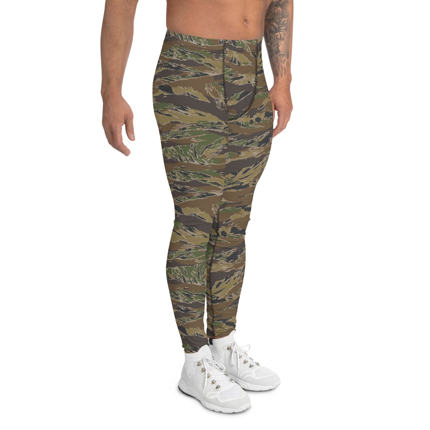 Multi-terrain Tiger Stripe CAMO Men’s Leggings - Mens