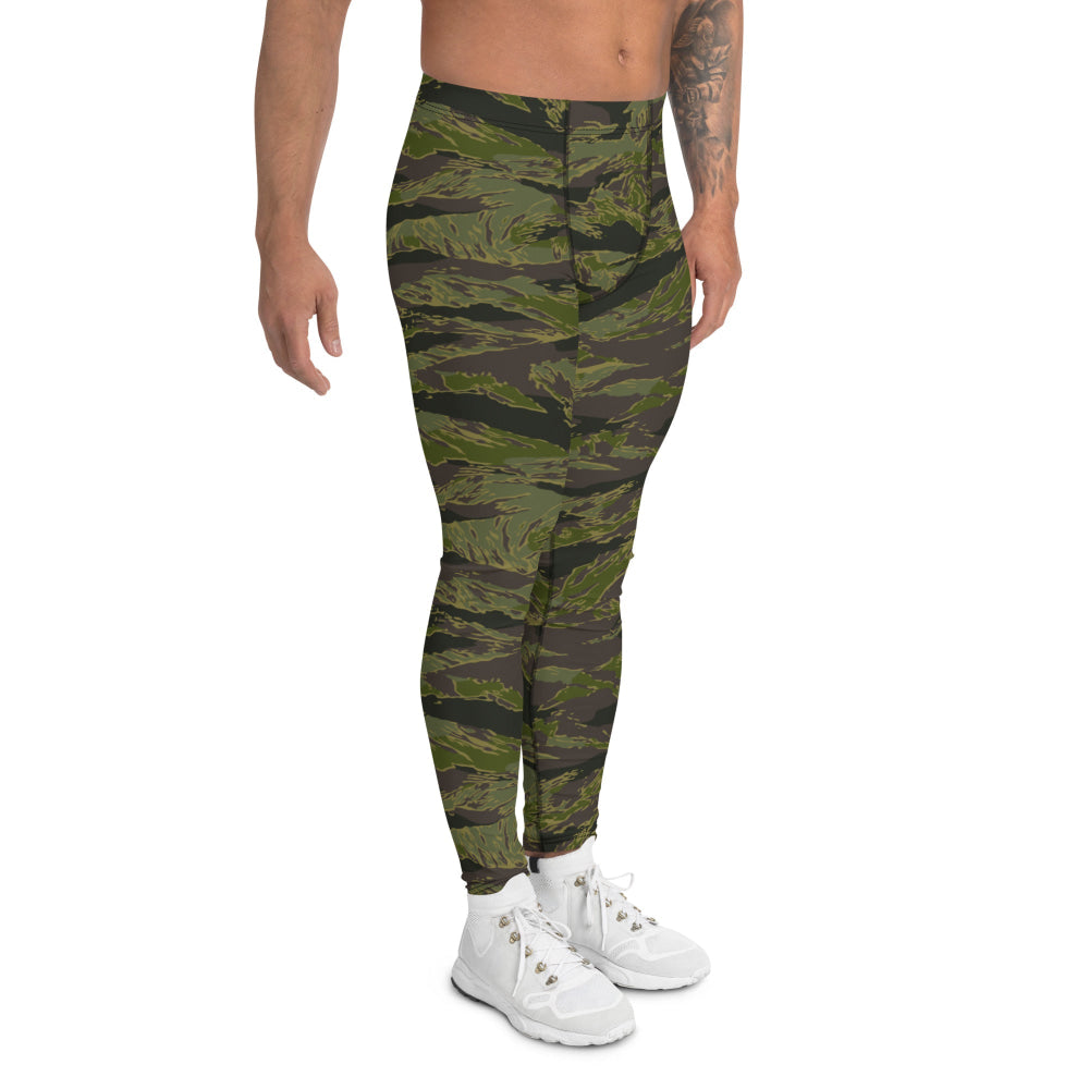 Multi-terrain Tiger Stripe Tropical CAMO Men’s Leggings - Mens