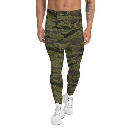 Multi-terrain Tiger Stripe Tropical CAMO Men’s Leggings - XS - Mens