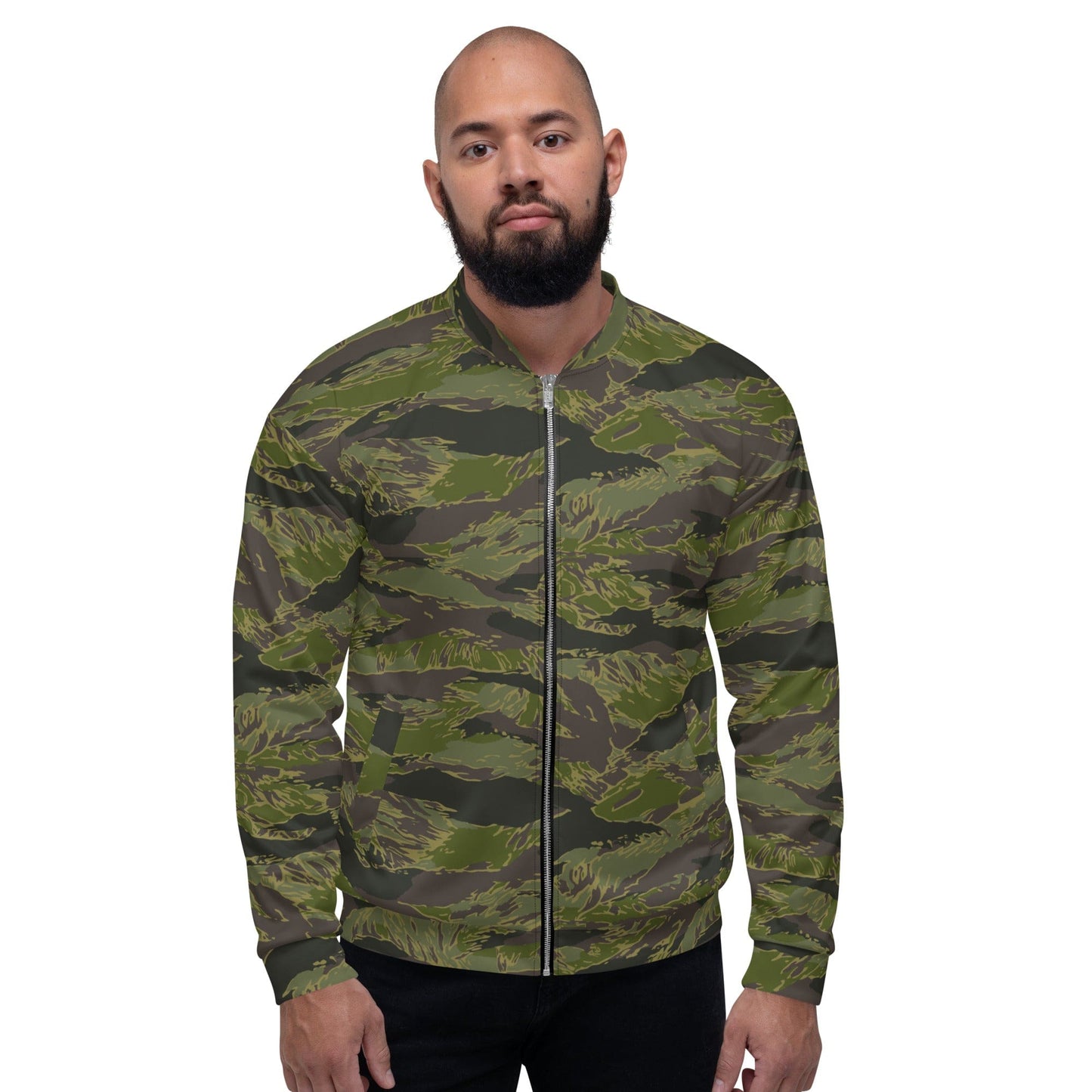 Multi-terrain Tiger Stripe Tropical CAMO Unisex Bomber Jacket