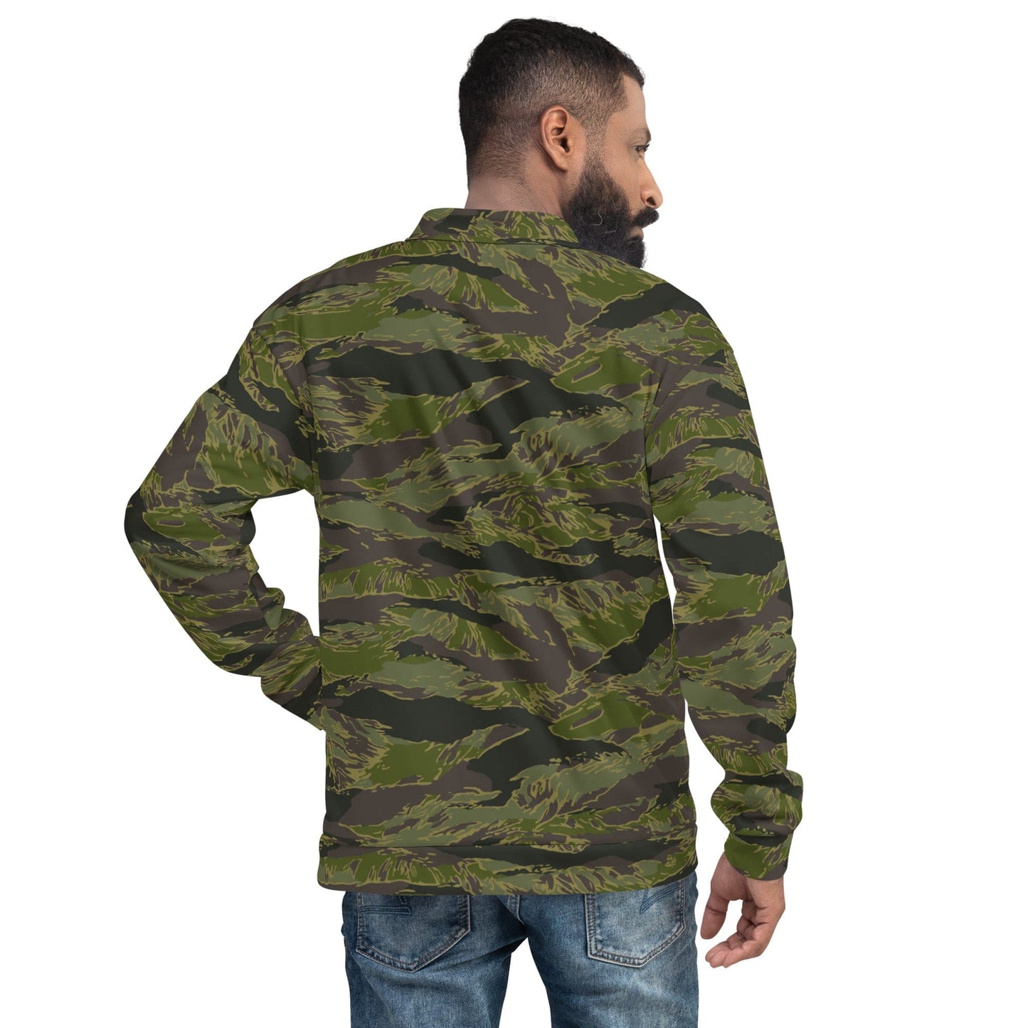 Multi-terrain Tiger Stripe Tropical CAMO Unisex Bomber Jacket