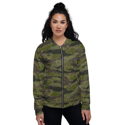 Multi-terrain Tiger Stripe Tropical CAMO Unisex Bomber Jacket