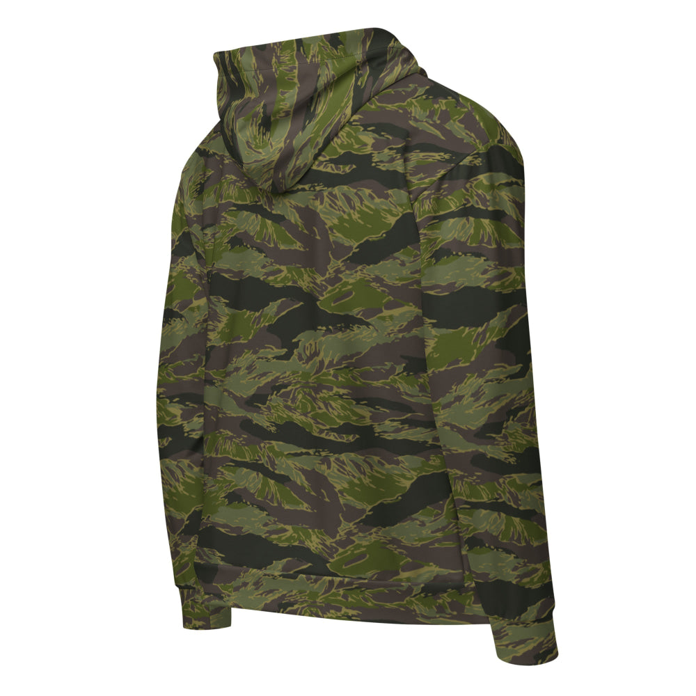 Multi-terrain Tiger Stripe Tropical CAMO Unisex zip hoodie - Zip Hoodie