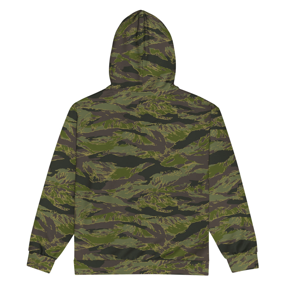 Multi-terrain Tiger Stripe Tropical CAMO Unisex zip hoodie - Zip Hoodie