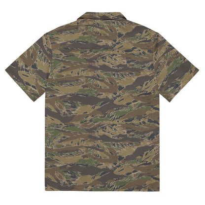 Multi-terrain Tiger Stripe CAMO Unisex button shirt - Button Shirt