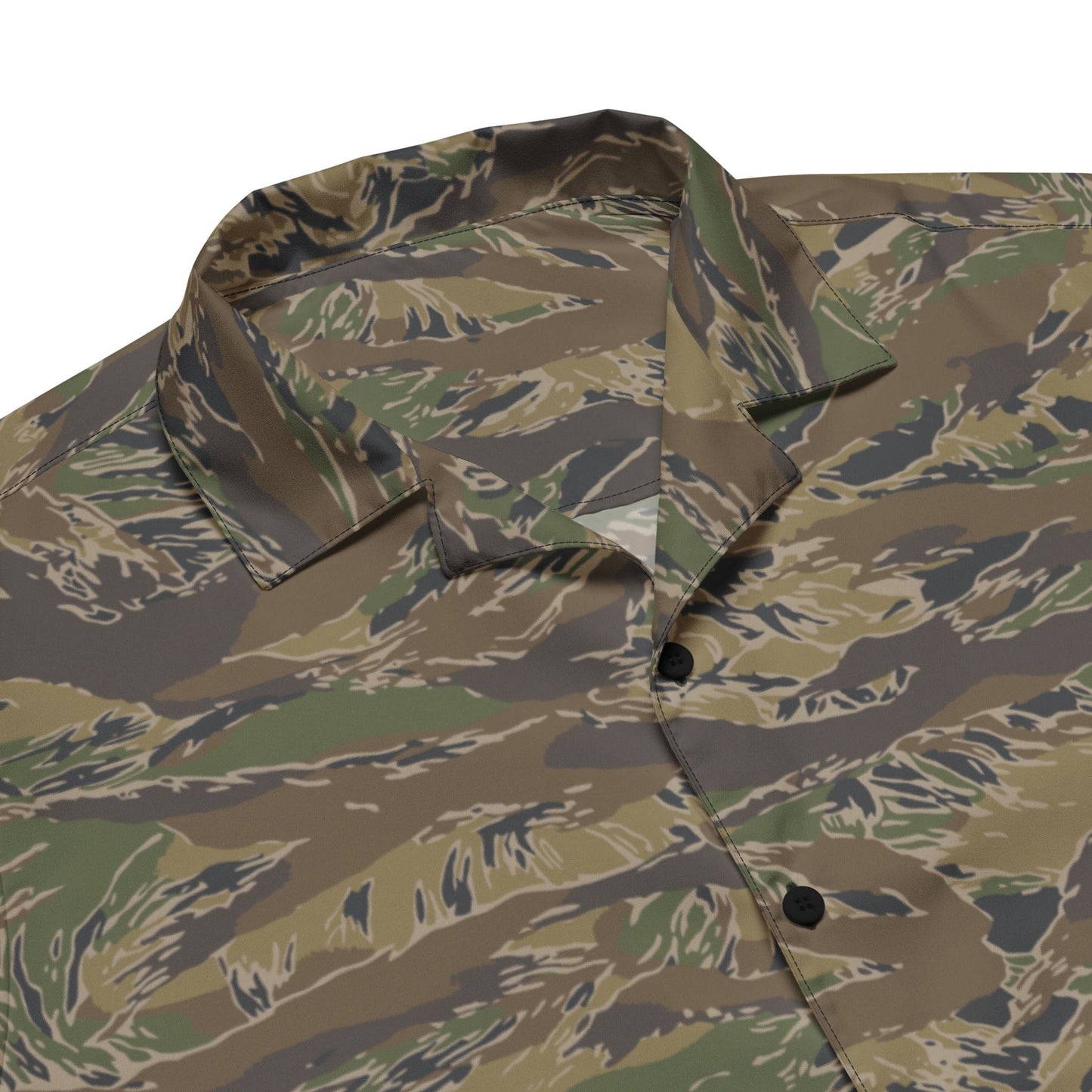 Multi-terrain Tiger Stripe CAMO Unisex button shirt - Button Shirt