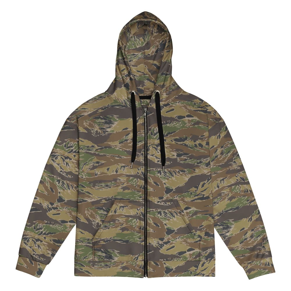 Multi-terrain Tiger Stripe CAMO Unisex zip hoodie