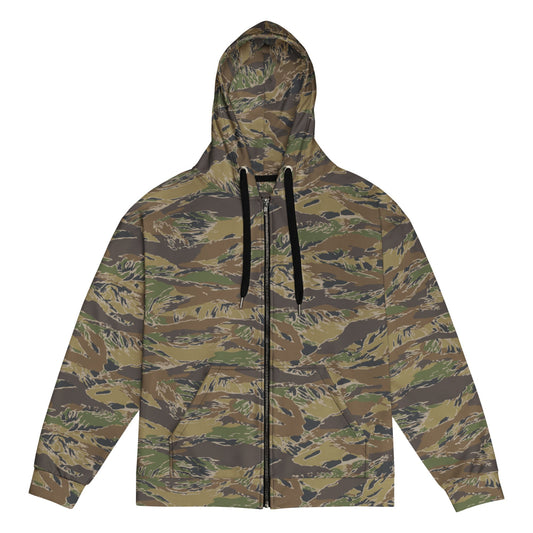 Multi-terrain Tiger Stripe CAMO Unisex zip hoodie - Zip Hoodie