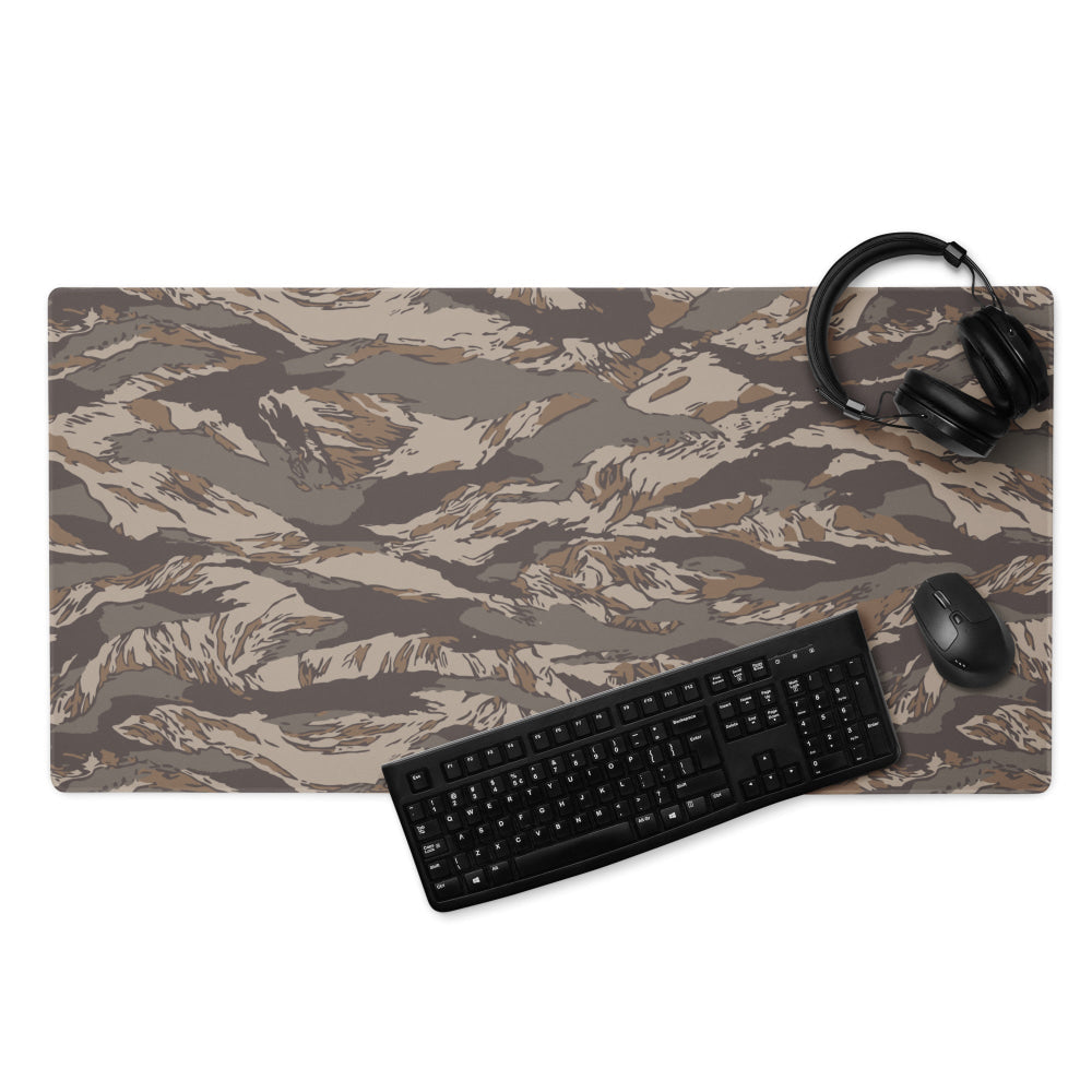 Multi-terrain Tiger Stripe Urban Rubble CAMO Gaming mouse pad - 36″×18″ - Mouse Pad