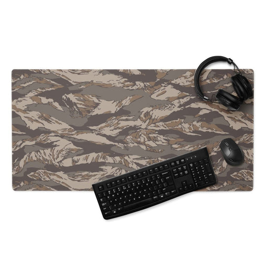 Multi-terrain Tiger Stripe Urban Rubble CAMO Gaming mouse pad - 36″×18″