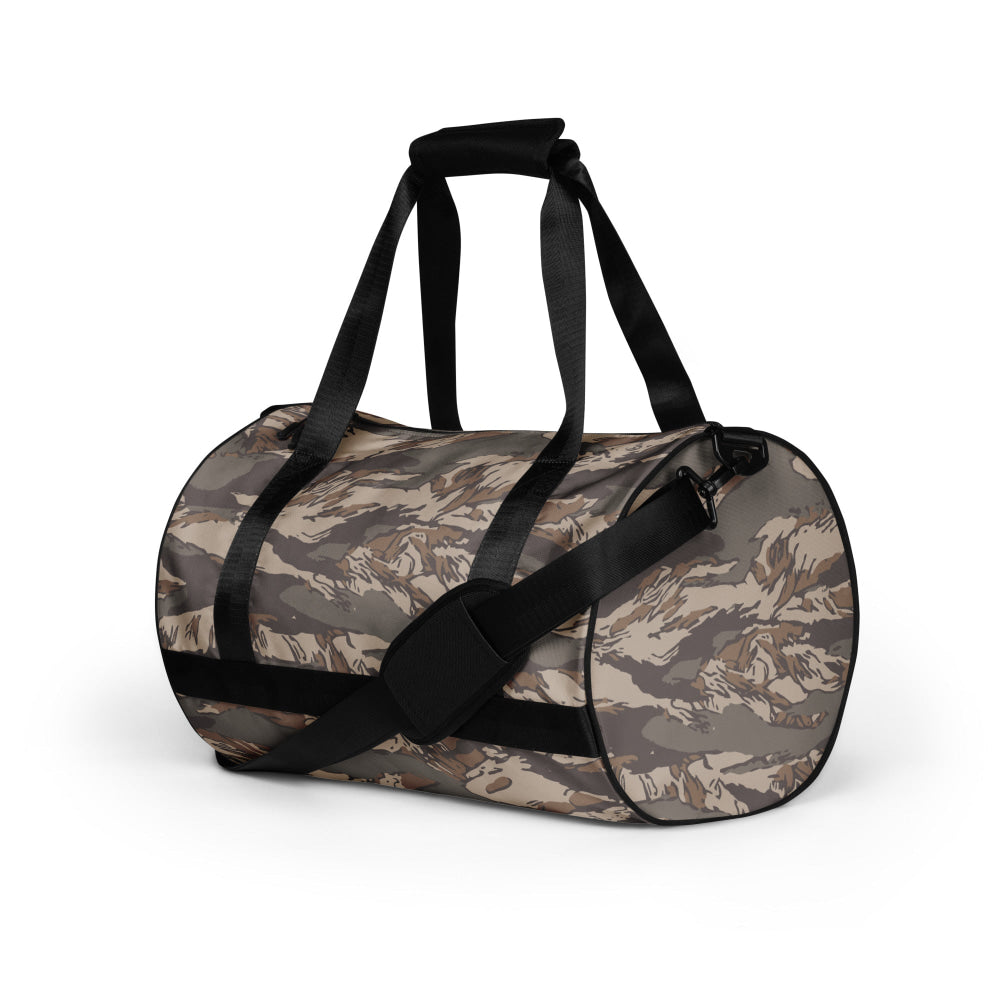 Multi-terrain Tiger Stripe Urban Rubble CAMO gym bag