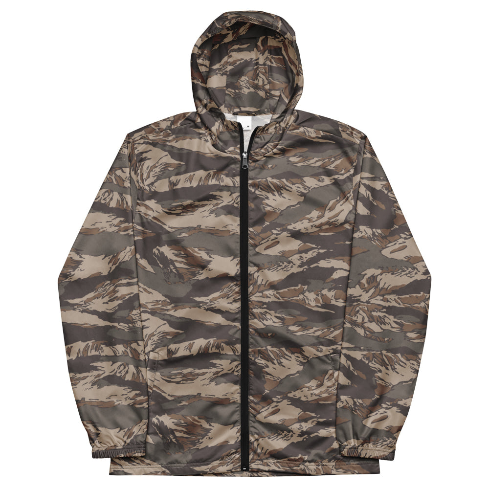 Multi-terrain Tiger Stripe Urban Rubble CAMO Men’s windbreaker - Mens Windbreaker