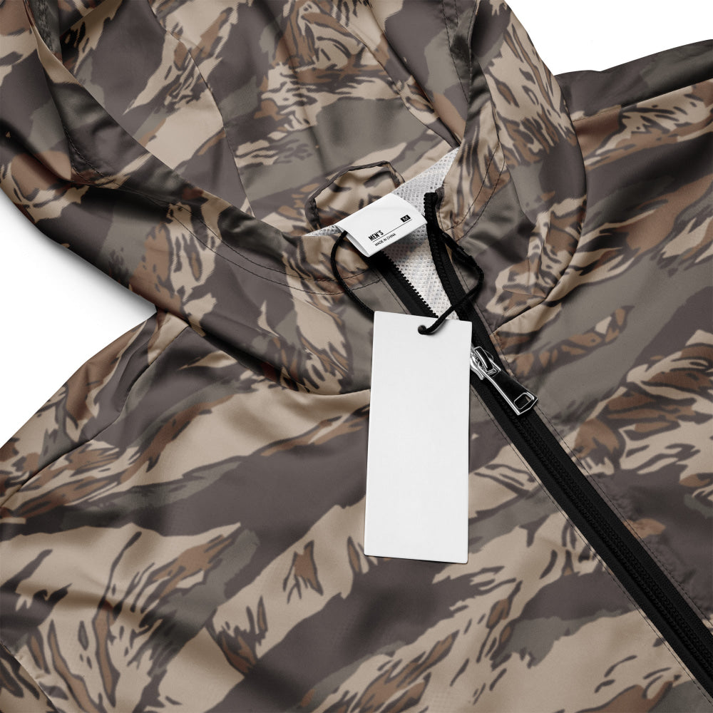 Multi-terrain Tiger Stripe Urban Rubble CAMO Men’s windbreaker - Mens Windbreaker