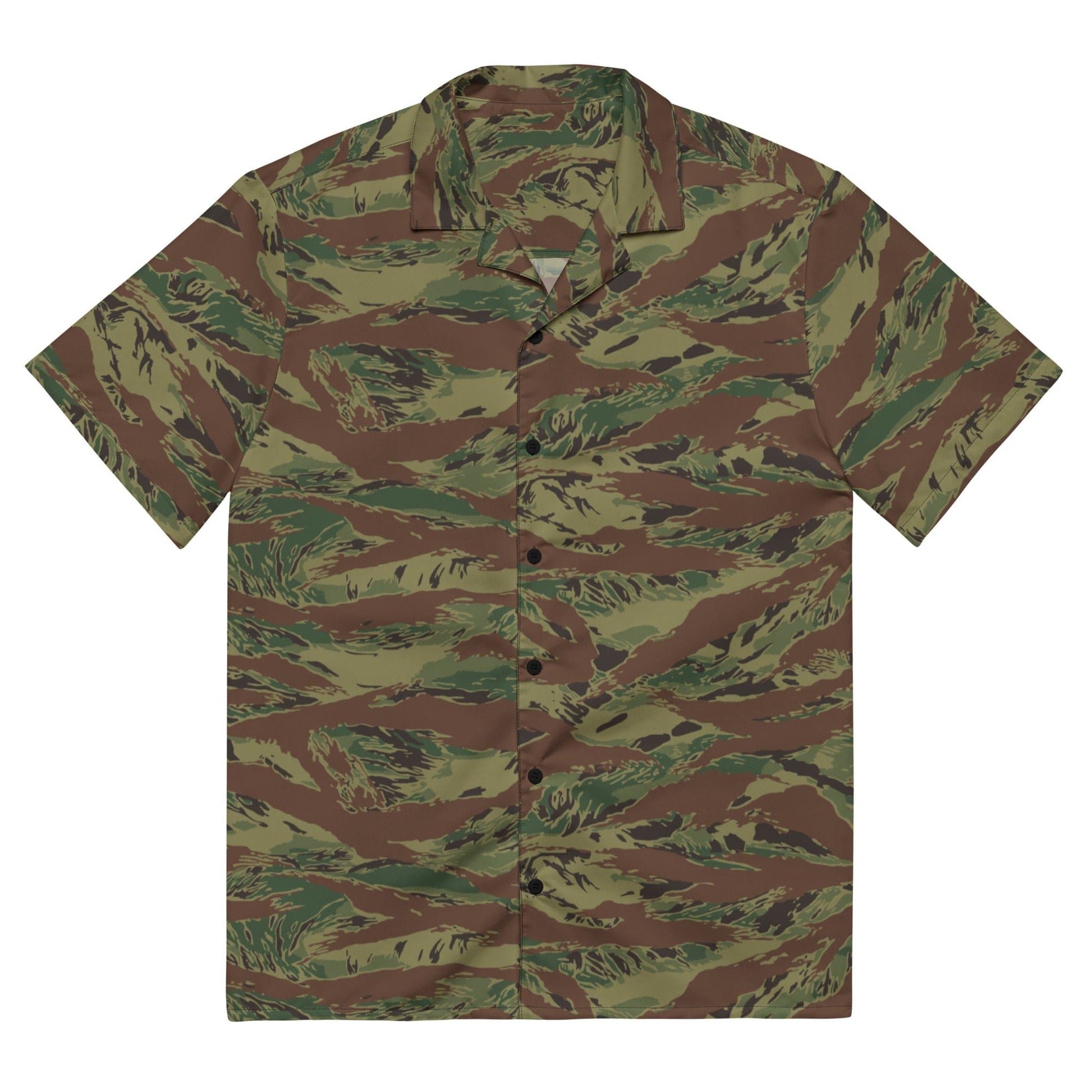 Multi-terrain Tiger Stripe Viper CAMO Unisex button shirt - 2XS - Button Shirt