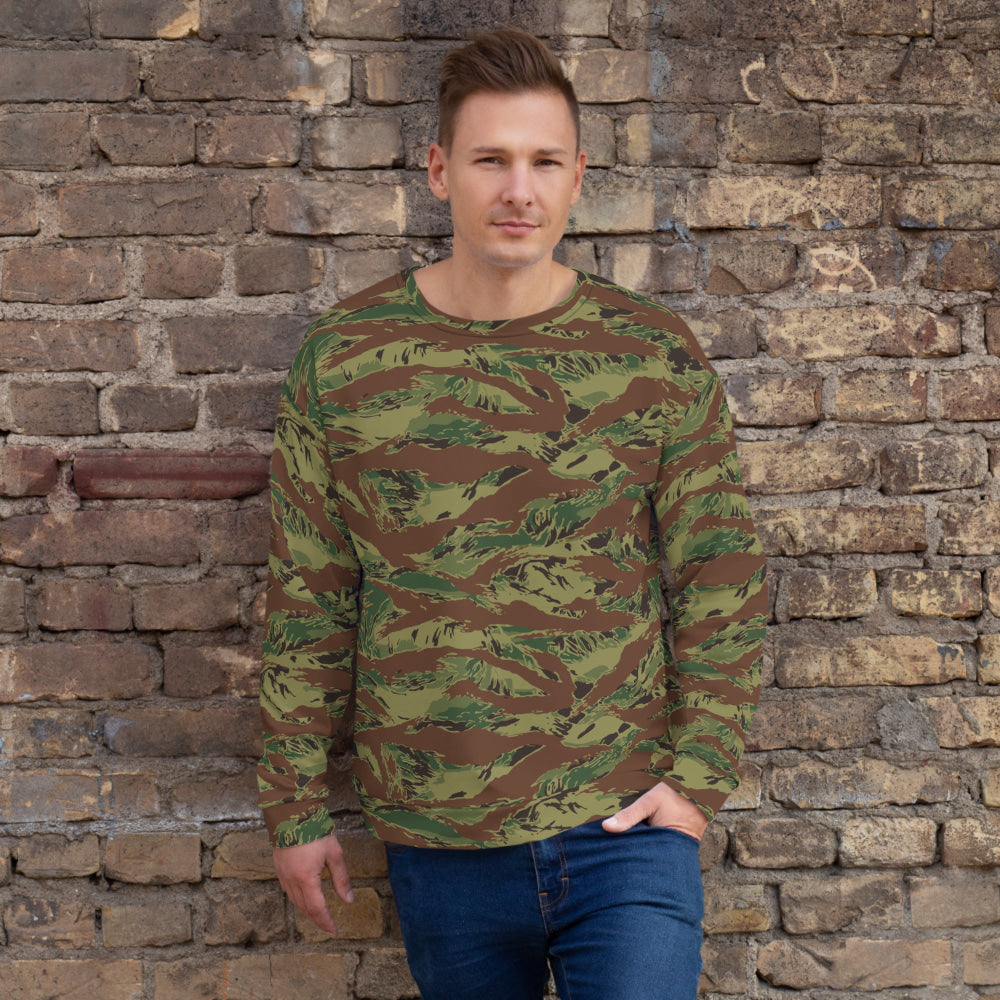 Multi-terrain Tiger Stripe Viper CAMO Unisex Sweatshirt - XS