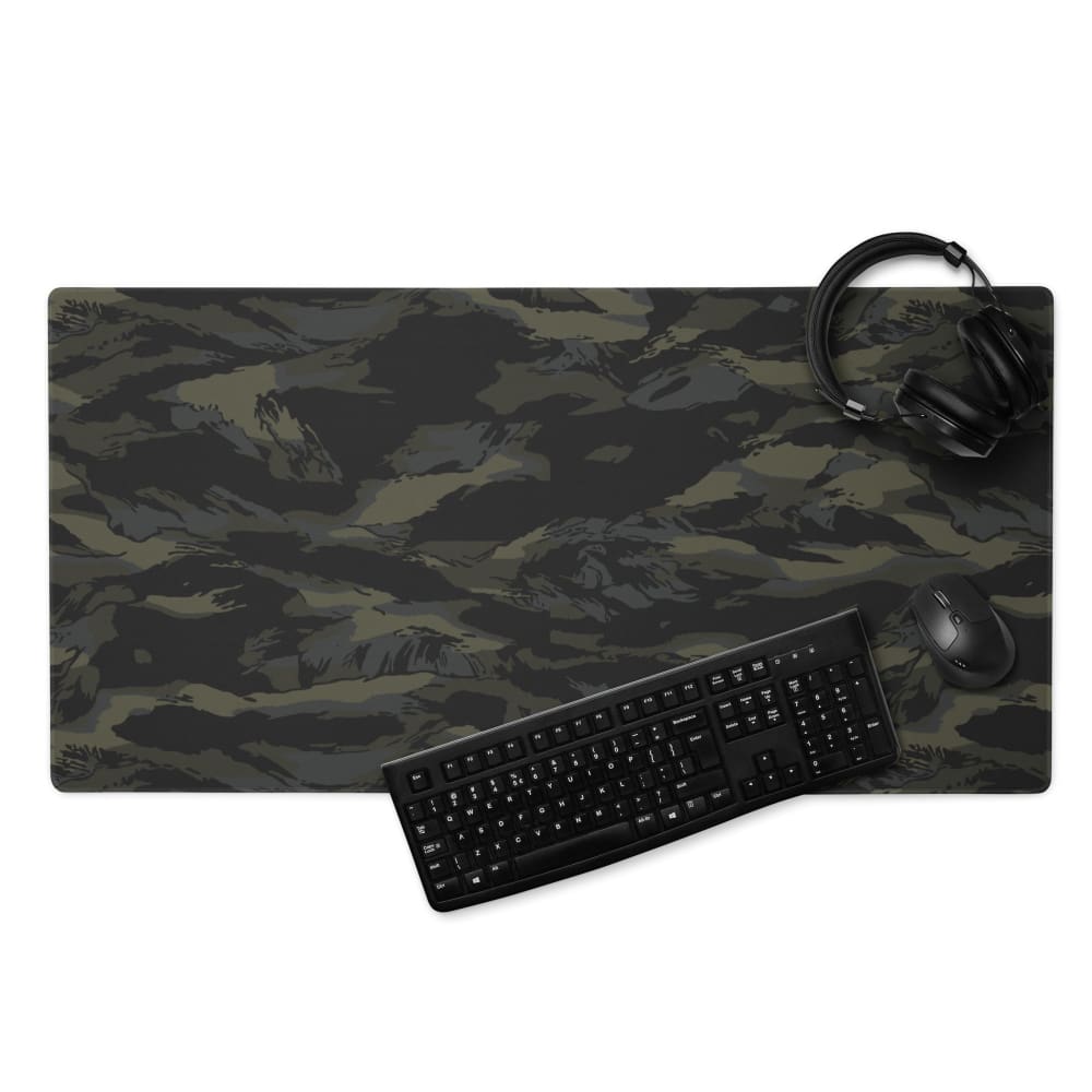 Multi CAMO Tiger Stripe Black Gaming mouse pad - 36″×18″