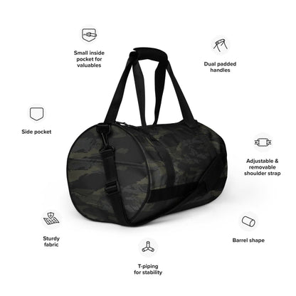 Multi CAMO Tiger Stripe Black gym bag
