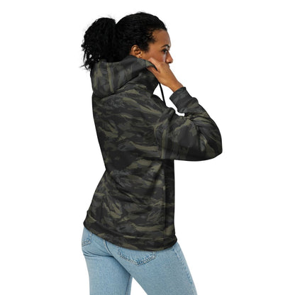 Multi CAMO Tiger Stripe Black Unisex zip hoodie