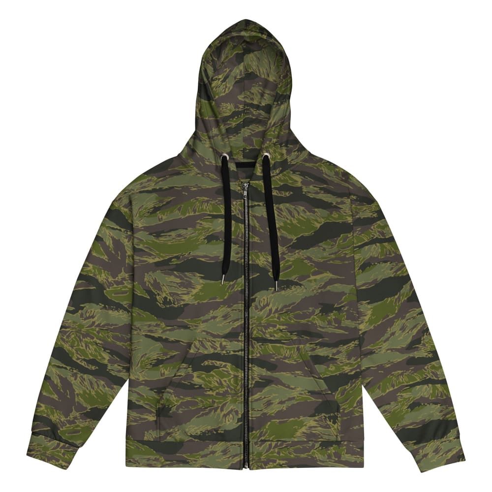 Multi CAMO Tiger Stripe Tropical Unisex zip hoodie