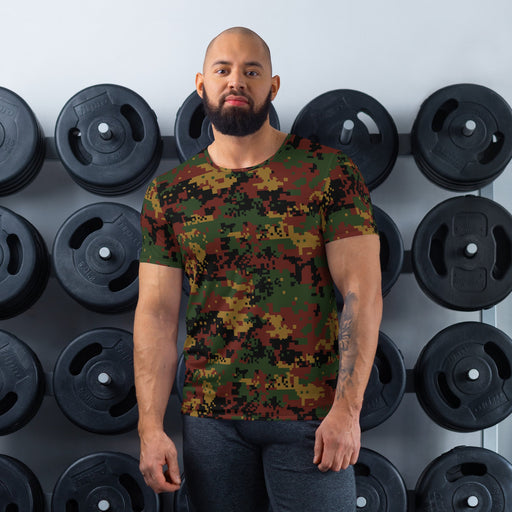 Digital Myanmar Tatmadaw CAMO Mens Athletic T-Shirt - XS - Shirt