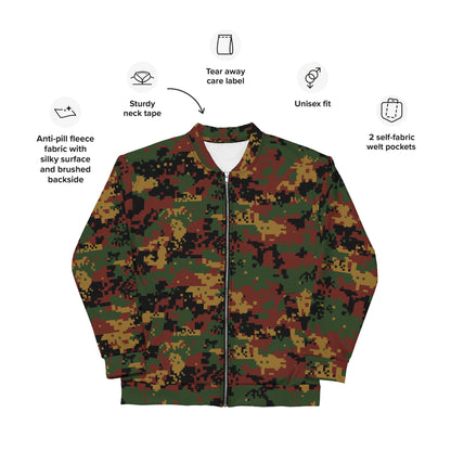 Myanmar Digital Tatmadaw CAMO Bomber Jacket - Jackets