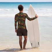 Digital Myanmar Tatmadaw CAMO Mens Long-Sleeve Rash Guard