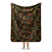 Digital Myanmar Tatmadaw CAMO Sherpa Blanket - 50″×60″